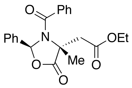 (2S 4R)-3-Benzoyl-4-ethoxylcarbonylmethyl-4-methyl-5-oxazolidinone - Chemical structure and product image