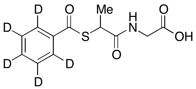 S-Benzoyl Tiopronin-d5 - Chemical structure and product image