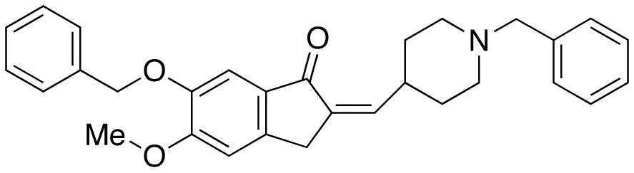 1-Benzyl-4-[(6-benzyloxy-5-methoxy-1-indanone)-2-ylidenyl]methylpiperidine - Chemical structure and product image