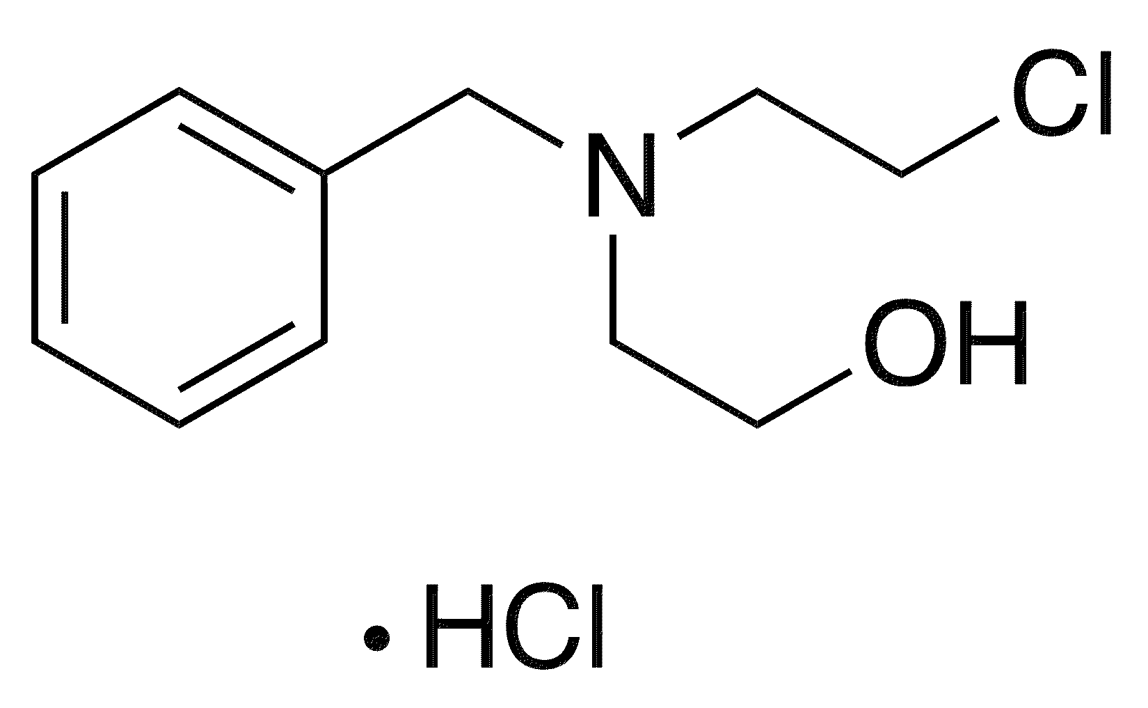 2-[Benzyl(2-chloroethyl)amino]ethanol Hydrochloride - Chemical structure and product image