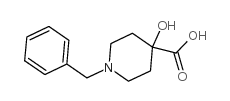 1-Benzyl-4-hydroxypiperidine-4-carboxylic Acid - Chemical structure and product image