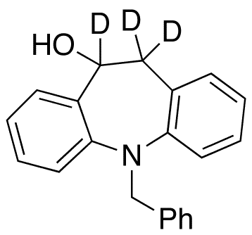 5-Benzyl-10-hydroxy-10,11-dihydro-5H-dibenz[b,f]azepine-d3 - Chemical structure and product image
