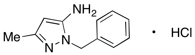 1-Benzyl-3-methyl-5-aminopyrazole Hydrochloride - Chemical structure and product image