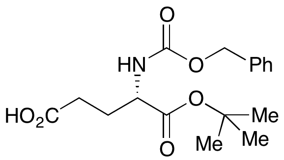 N-(Benzyloxycarbonyl)-L-glutamic Acid alpha-tert-Butyl Ester - Chemical structure and product image