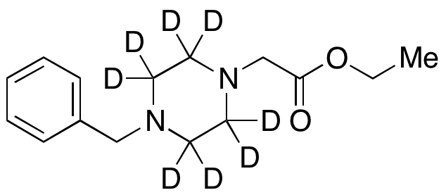 (4-Benzylpiperazin-1-yl)acetic Acid Ethyl Ester-d8 - Chemical structure and product image