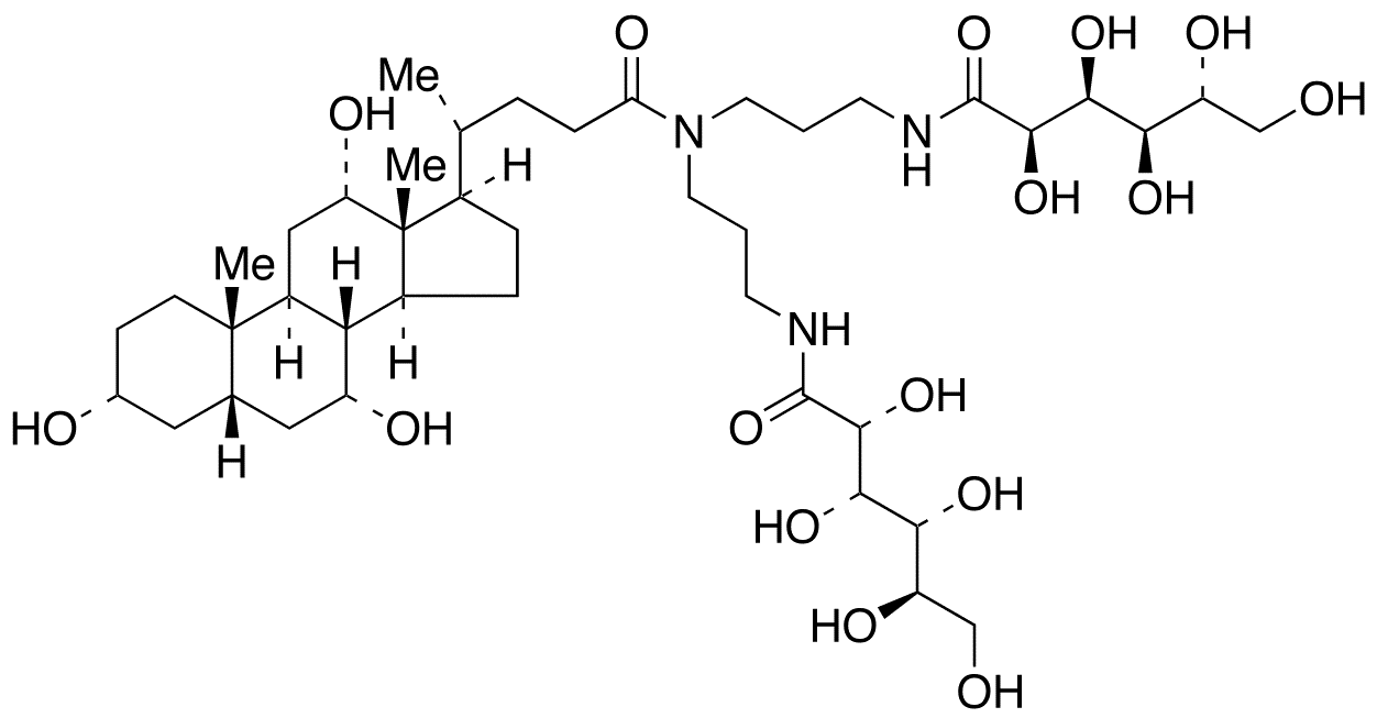 N,N-Bis[3-D-gluconamidopropyl]cholamide (Ultra Pure) - Chemical structure and product image