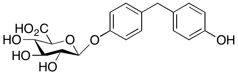 Bisphenol F Mono-beta-D-glucuronide - Chemical structure and product image