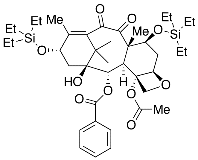 7,13-Bis-O-(triethylsilyl)-10-deacetyl-10-oxo Baccatin III - Chemical structure and product image