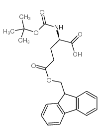 Boc-d-glu(ofm)-oh - Chemical structure and product image