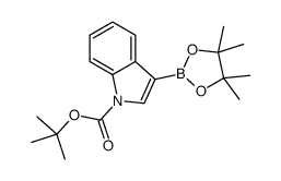 1-BOC-indole-3-boronic acid, pinacol ester - Chemical structure and product image