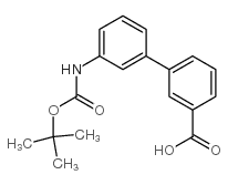 3-(3-BOC-Aminophenyl)benzoic acid - Chemical structure and product image