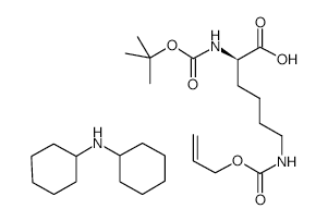 N-Boc-N-allyloxycarbonyl-D-lysine dicyclohexyl Ammonium Salt - Chemical structure and product image