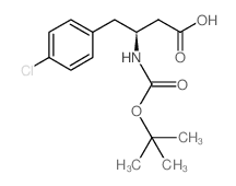 Boc-(S)-3-amino-4-(4-chloro-phenyl)-butyric Acid - Chemical structure and product image