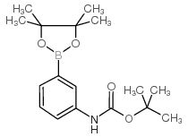 3-Boc-aminophenylboronic Acid Pinacol Ester - Chemical structure and product image