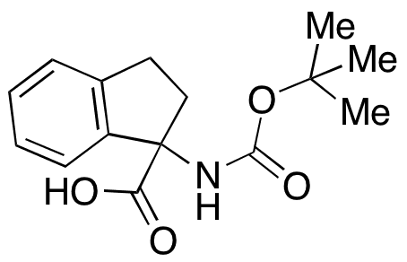 N-Boc-DL-1-Aminoindane-1-carboxylic Acid - Chemical structure and product image