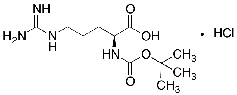 NÎ±-Boc-L-arginine Hydrochloride - Chemical structure and product image