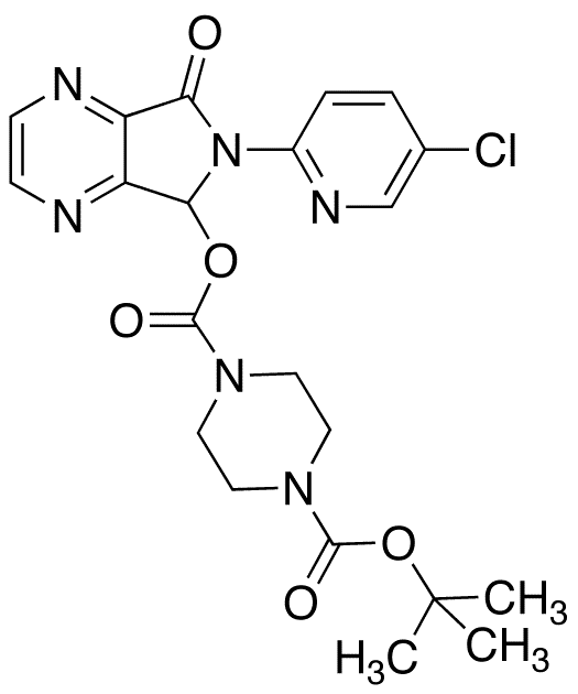N-Boc-N-desmethyl Zopiclone - Chemical structure and product image
