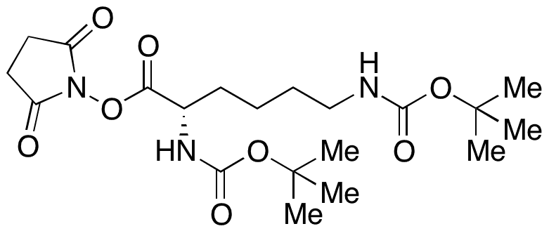 Boc-Lys(Boc)-OSu - Chemical structure and product image