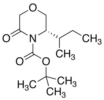 4-t-Boc-(5S)-5-[(1S)-methylpropyl]-morpholin-3-one - Chemical structure and product image