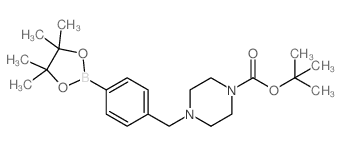 4-(4-Boc-Piperazinomethyl)phenylboronic acid, pinacol ester - Chemical structure and product image