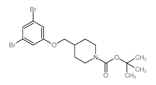 1-(N-Boc-Piperidin-4-ylmethoxy)-3,5-dibromobenzene - Chemical structure and product image