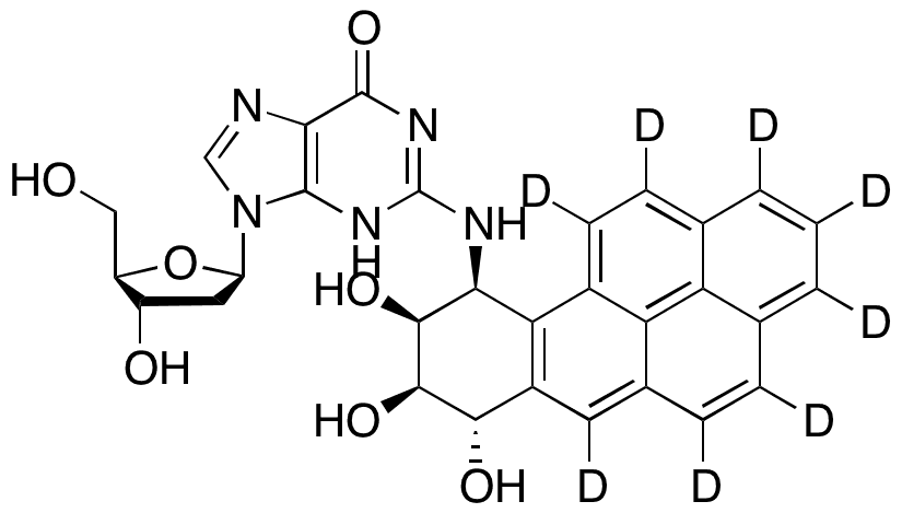 (-)-cis-anti-N2-BPDE-dG-d8 - Chemical structure and product image