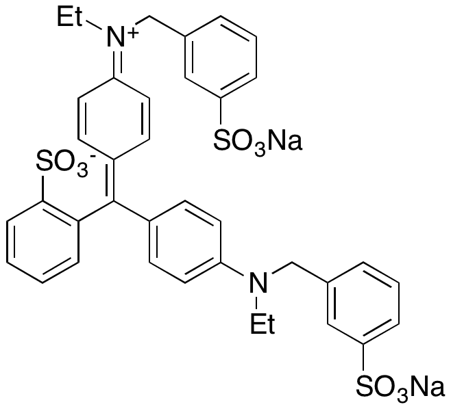 Brilliant Blue FCF - Chemical structure and product image
