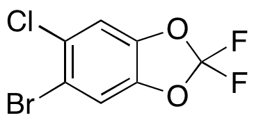 5-Bromo-6-chloro-2,2-difluorobenzo[d][1,3]dioxole - Chemical structure and product image