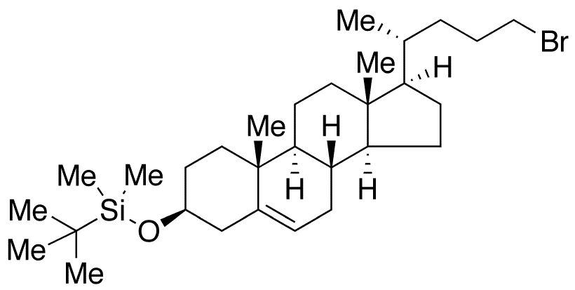 (3beta)-24-Bromo-3-[(tert-butyl)dimethylsilyloxy]-chol-5-ene - Chemical structure and product image