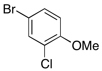4-Bromo-2-chloro-1-methoxybenzene - Chemical structure and product image
