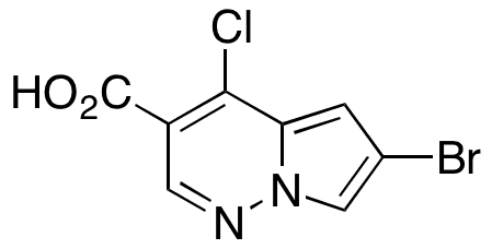 6-â€‹Bromo-â€‹4-â€‹chloro-pyrrolo[1,â€‹2-â€‹b]â€‹pyridazine-â€‹3-â€‹carboxylic Acid - Chemical structure and product image