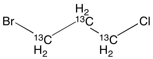 1-Bromo-3-chloropropane-13C3 - Chemical structure and product image