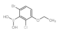 6-Bromo-2-chloro-3-ethoxyphenylboronic acid - Chemical structure and product image