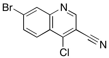7-Bromo-4-chloro-3-quinolinecarbonitrile - Chemical structure and product image