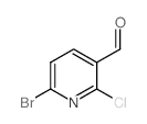 6-Bromo-2-chloronicotinaldehyde - Chemical structure and product image