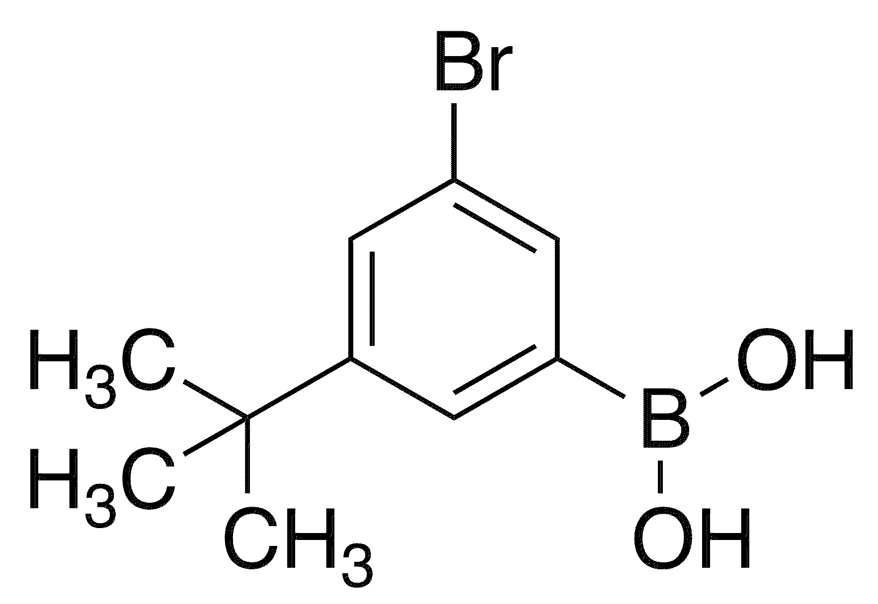 3-Bromo-5-tert-butylphenylboronic acid - Chemical structure and product image
