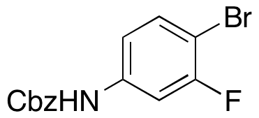(4-Bromo-3-fluorophenyl)carbamic Acid Benzyl Ester - Chemical structure and product image