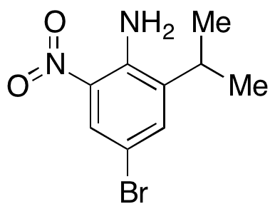 4-Bromo-2-(1-methylethyl)-6-nitro-benzenamine - Chemical structure and product image
