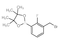 3-Bromomethyl-2-fluorophenylboronic acid, pinacol ester - Chemical structure and product image