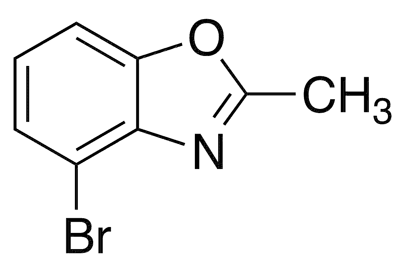 4-Bromo-2-methyl-1,3-benzoxazole - Chemical structure and product image