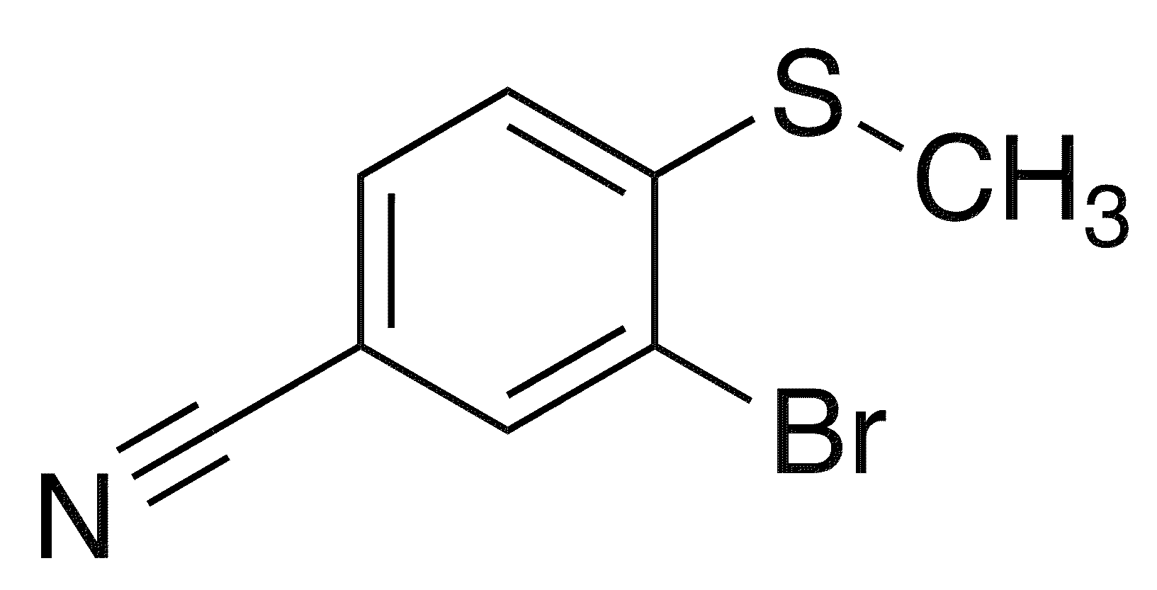 3-Bromo-4-(methylsulfanyl)benzonitrile - Chemical structure and product image