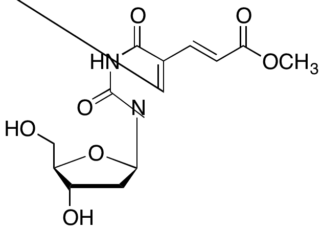 (E)-5-(2-Carbomethoxyvinyl)-2’-deoxyuridine - Chemical structure and product image