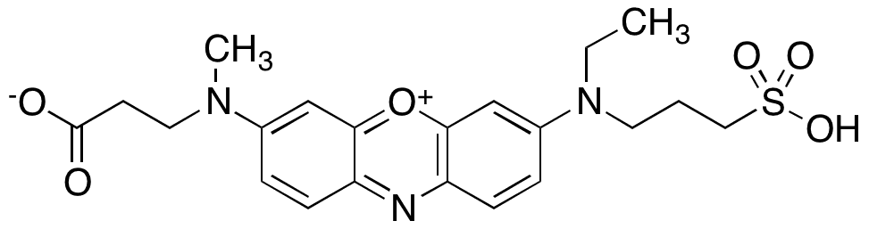 3-[N-(2-Carboxyethyl)methylamino]-7-[N-ethyl(3-sulfonatopropyl)amino]phenoxazin-5-ium - Chemical structure and product image