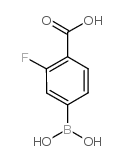 4-Carboxy-3-fluorophenylboronic Acid - Chemical structure and product image