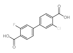 4-(4-Carboxy-3-fluorophenyl)-2-chlorobenzoic acid - Chemical structure and product image