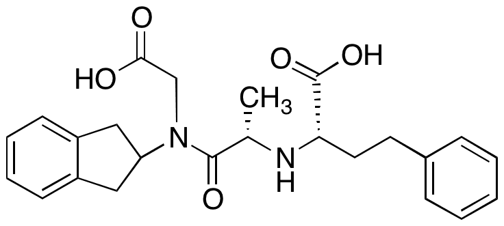 N-[(1S)-1-Carboxy-3-phenylpropyl]-L-alanyl-N-(2,3-dihydro-1H-inden-2-yl)glycine - Chemical structure and product image
