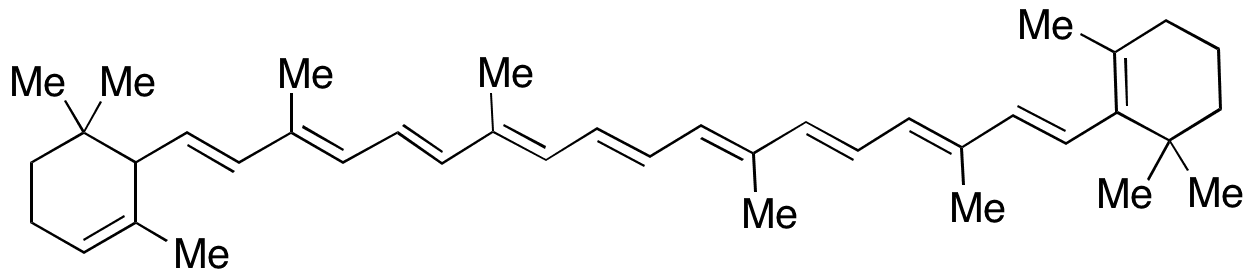 α-Carotene - Chemical structure and product image