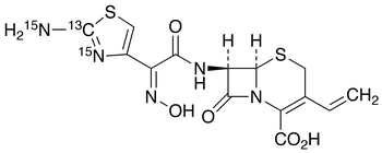 Cefdinir-15N2 13C - Chemical structure and product image