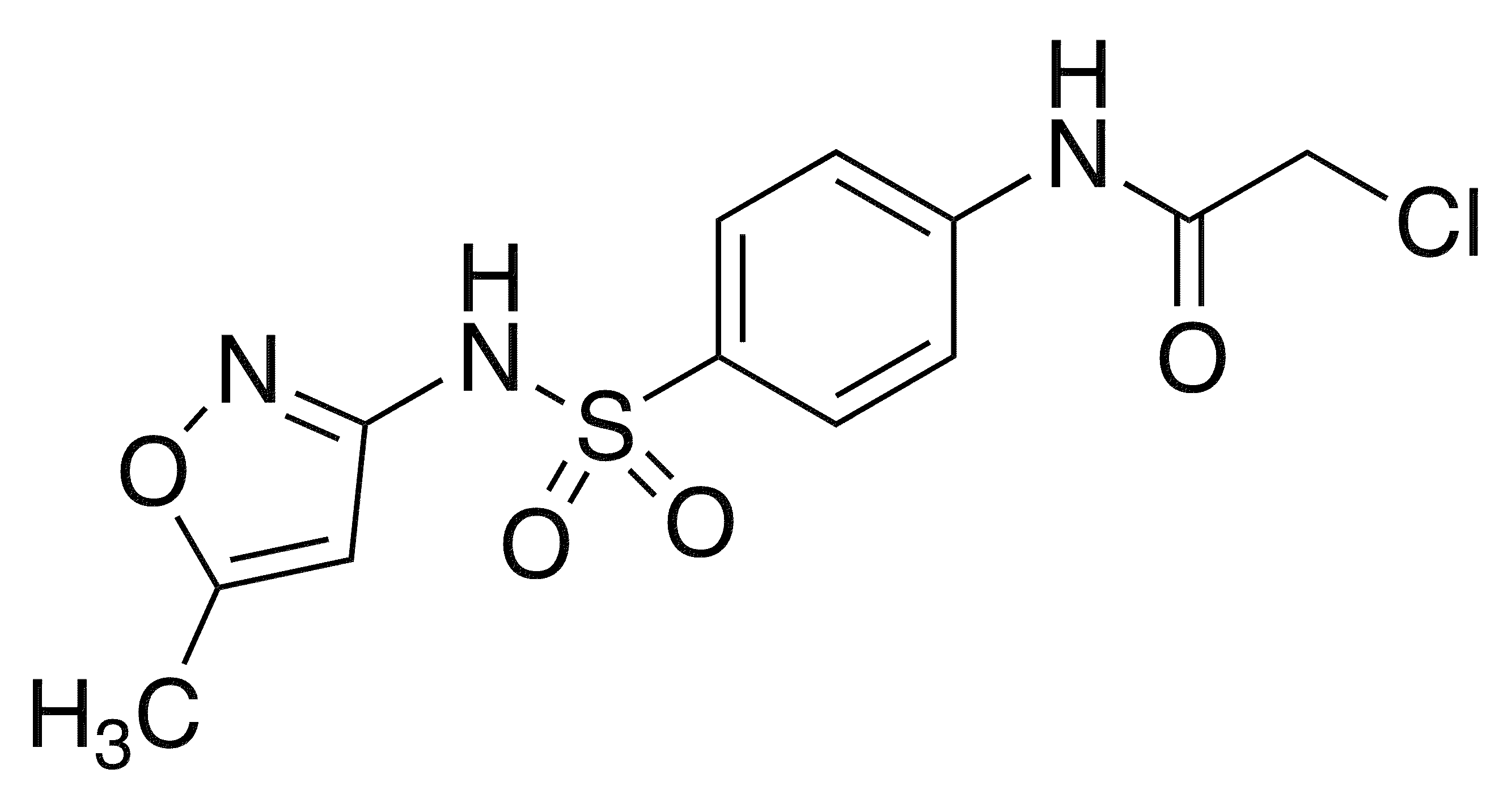 2-Chloro-N-{4-[(5-methyl-1,2-oxazol-3-yl)sulfamoyl]phenyl}acetamide - Chemical structure and product image