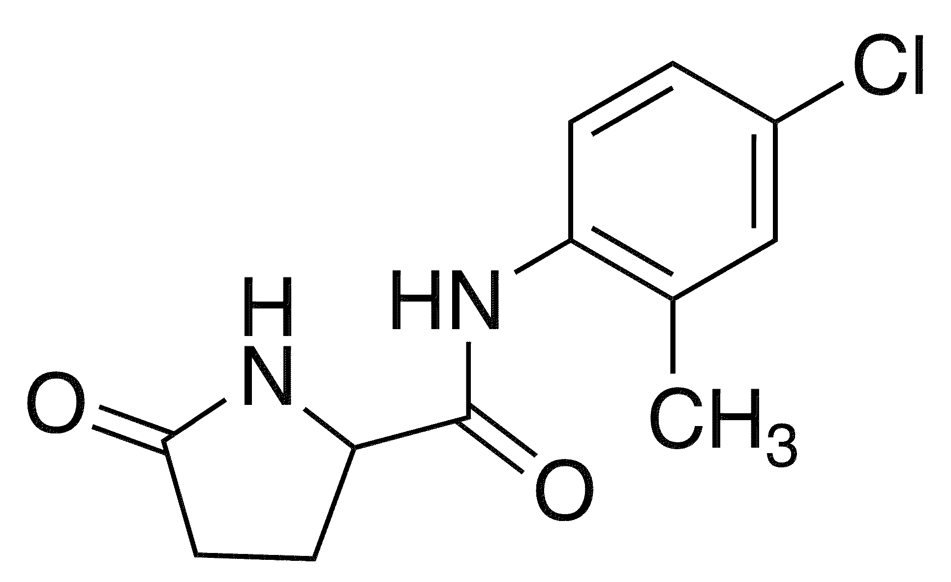 N-(4-Chloro-2-methylphenyl)-5-oxoprolinamide - Chemical structure and product image